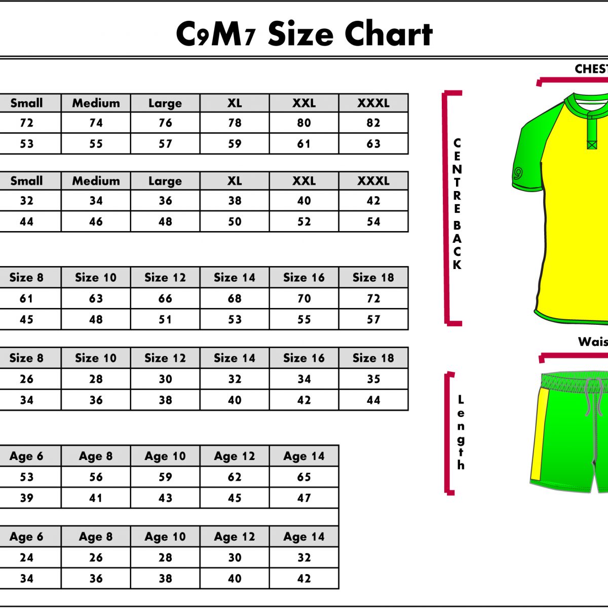 la kings jersey size chart